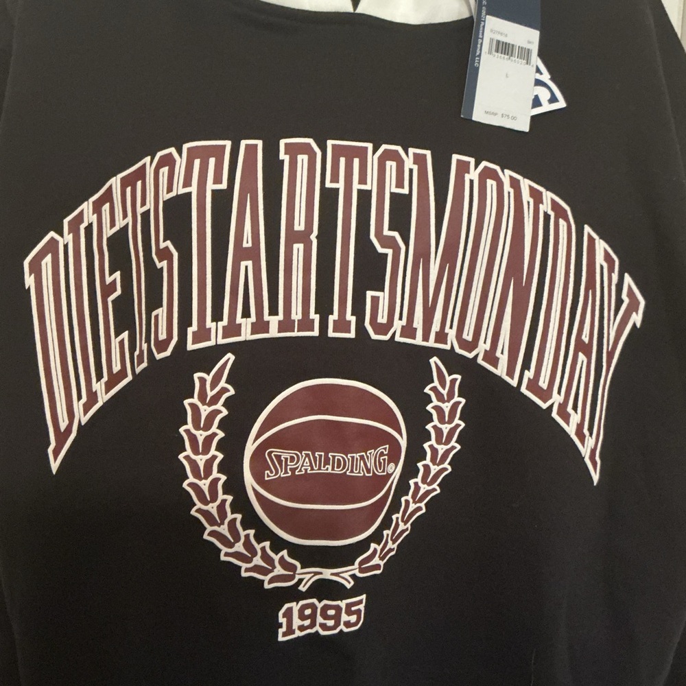 ❌❌SOLD ❌❌.   Spalding (L) Diet Starts Monday Basketball Hoodie - Picture 2 of 7